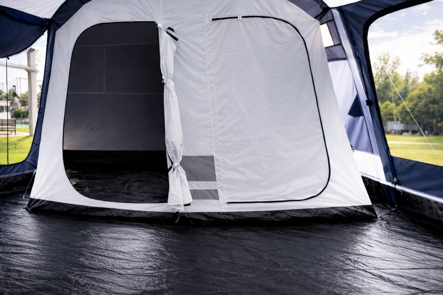High Tent 21m² MODENA 8 people integrated floor 5000mm Black cabins! Number of people over 6