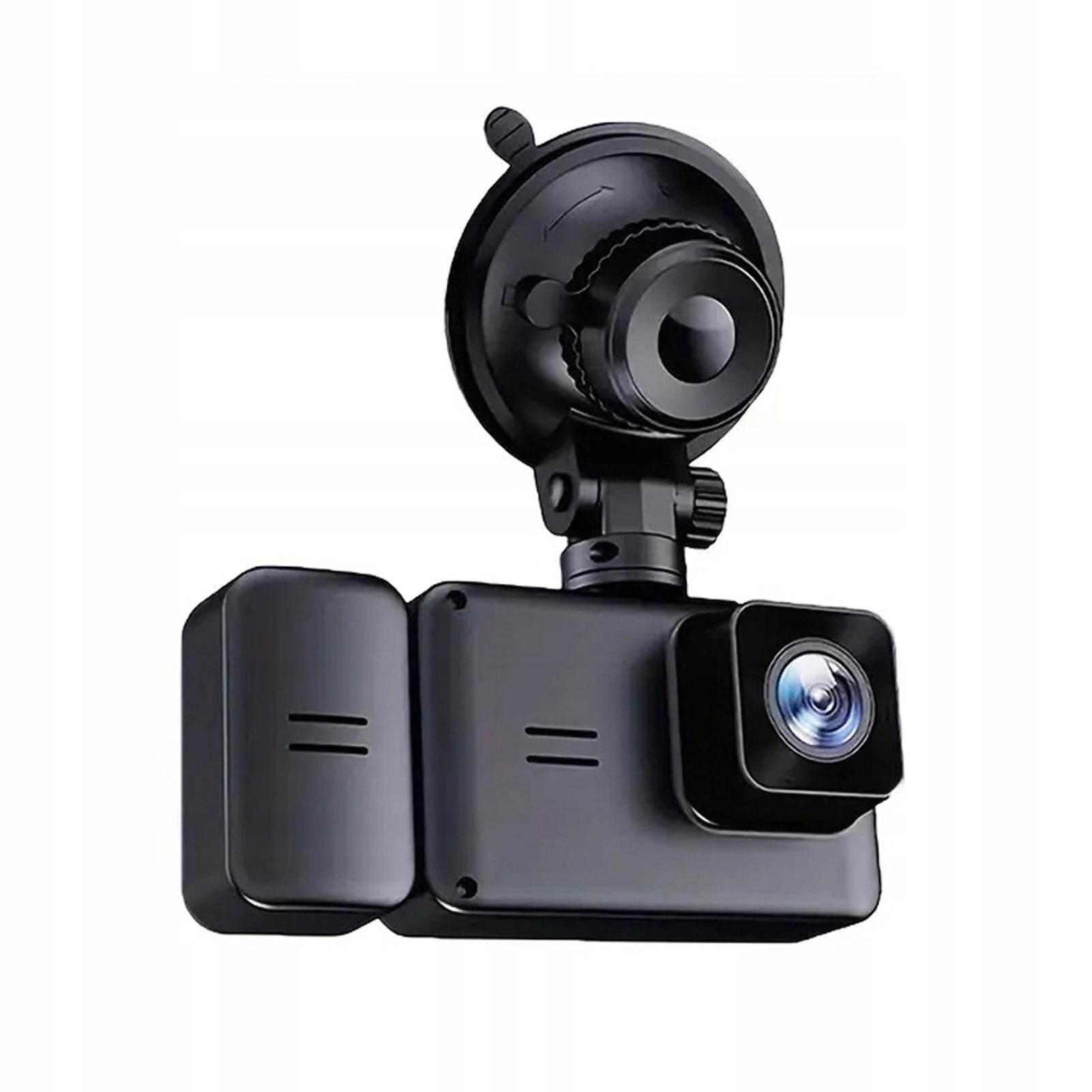 High-definition dashcam, portable recording, with front and rear cameras.