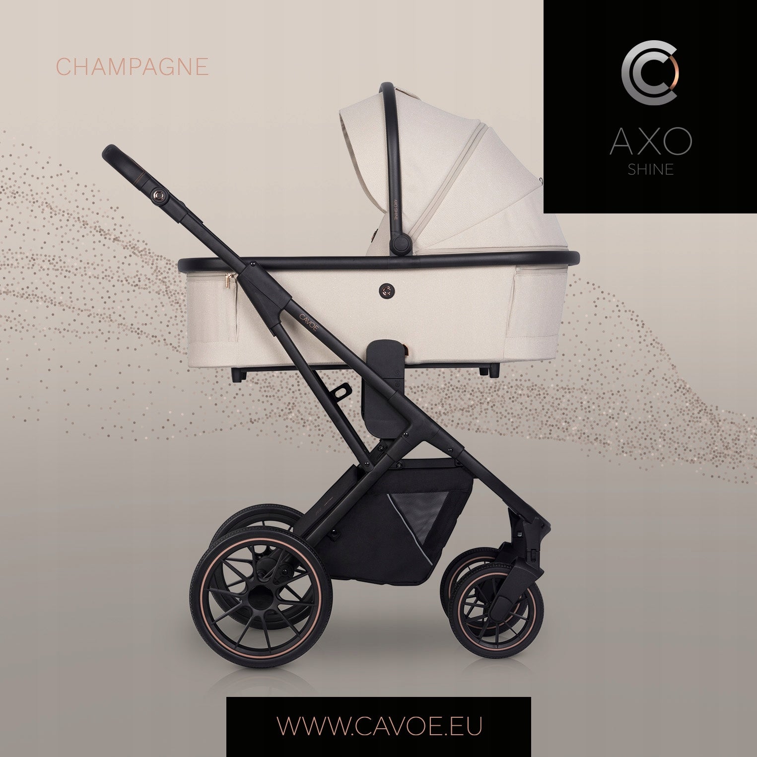 High gondola for the CAVOE AXO SHINE stroller 22kg LIGHT Brand Cavoe
