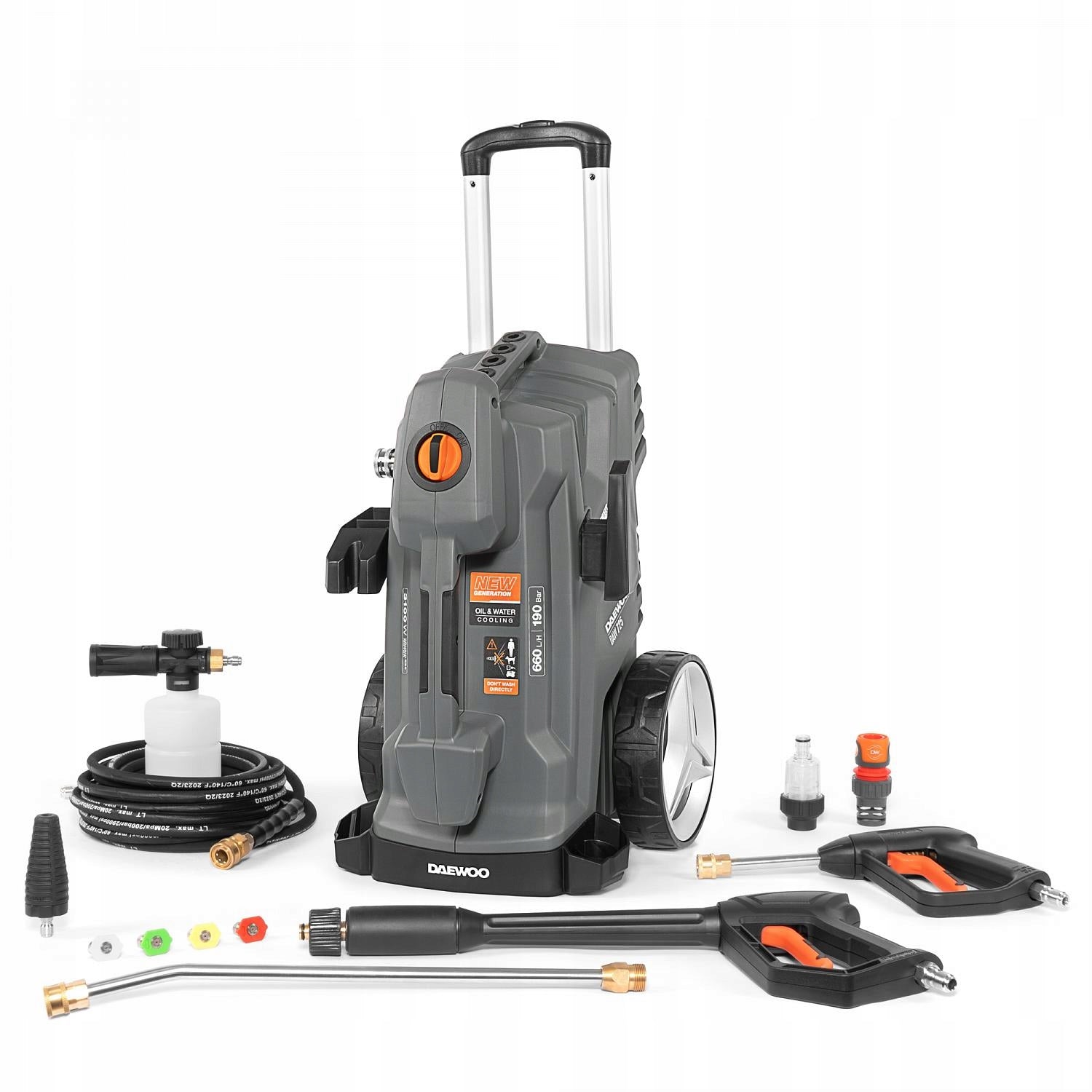 High pressure washer DAEWOO DAW 725 3,1 kW 190 bar 660 l/h 10m AUTO STOP