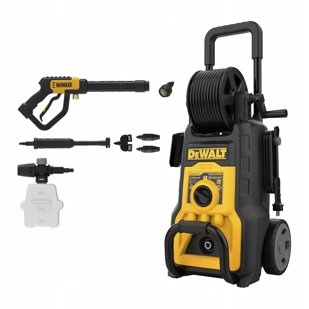 High pressure washer double nozzle DeWalt 160 bar 2800 W 2 concentrates