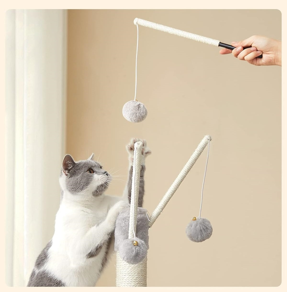 High scratcher, bed, scratching post, tower Feandrea 101 - 160 cm Height (cm) 101 - 160 cm