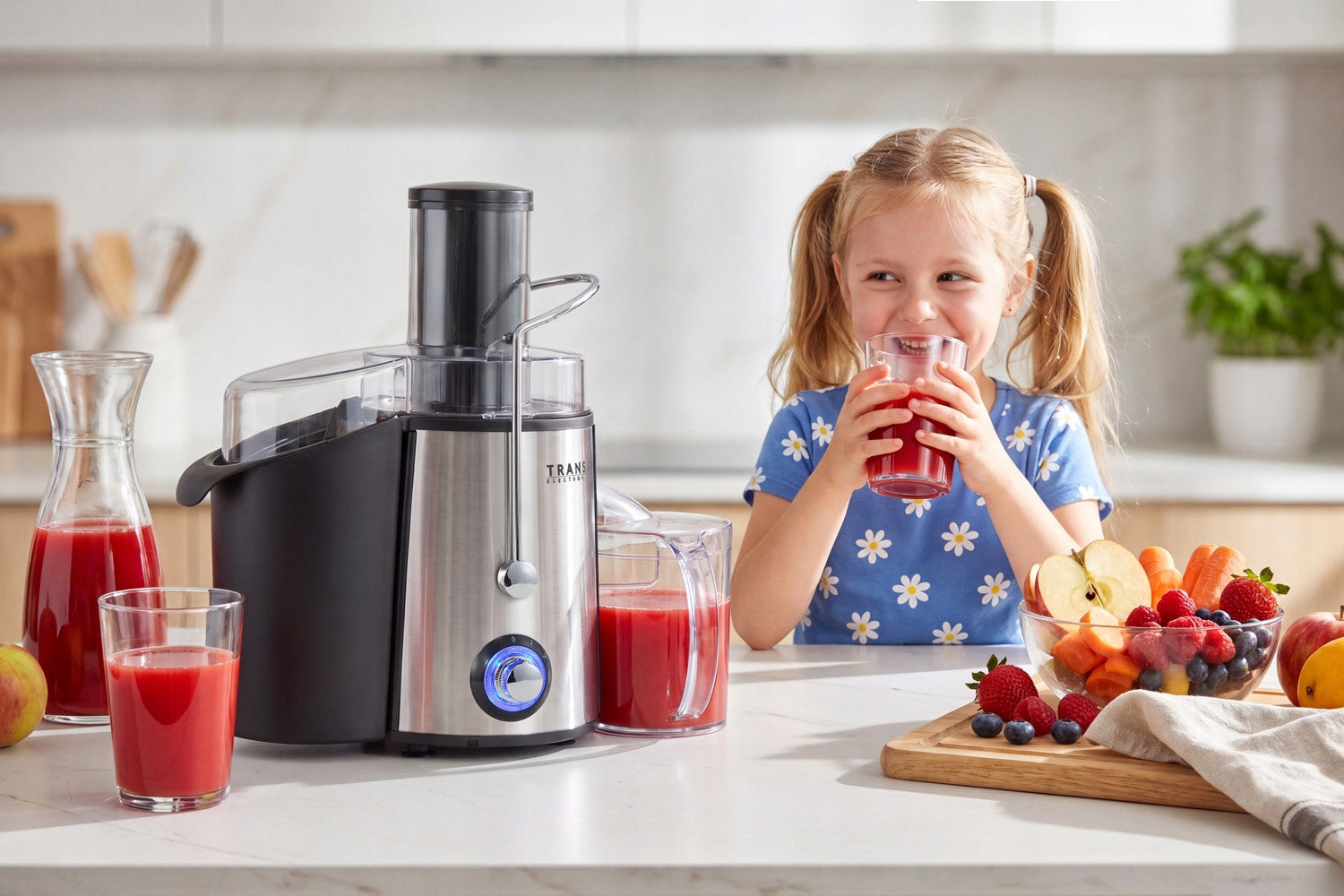 High-speed juicer for fruits and vegetables FreshJuice TRANSA 1400W Brand Transa Electronics