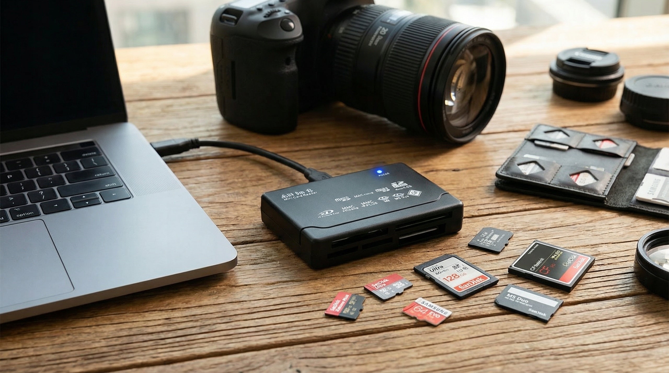 High-speed universal USB SD SDHC SDXC MICRO MS CF XD M2 memory card reader Packaging status original