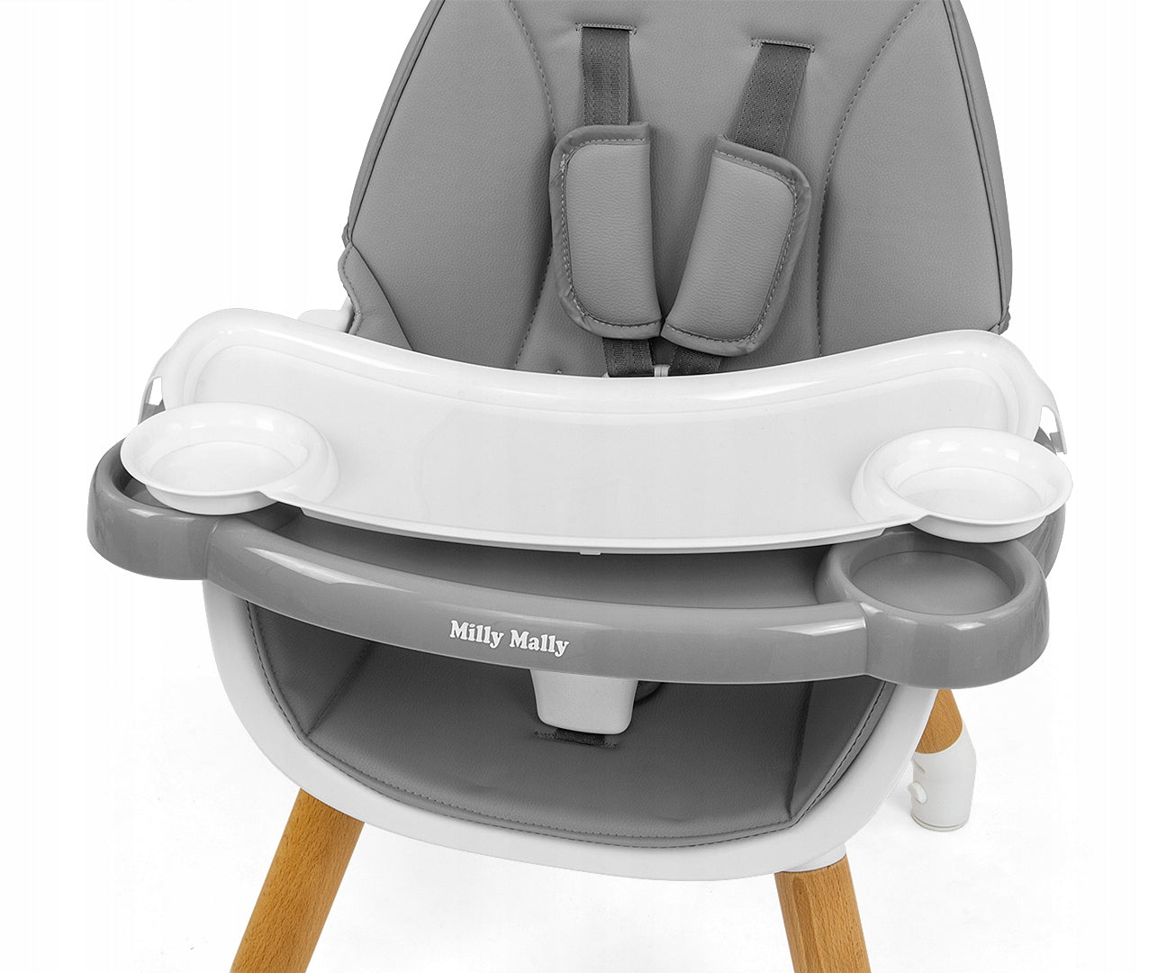 Highchair 2in1 Malmo Grey Brand Milly Mally