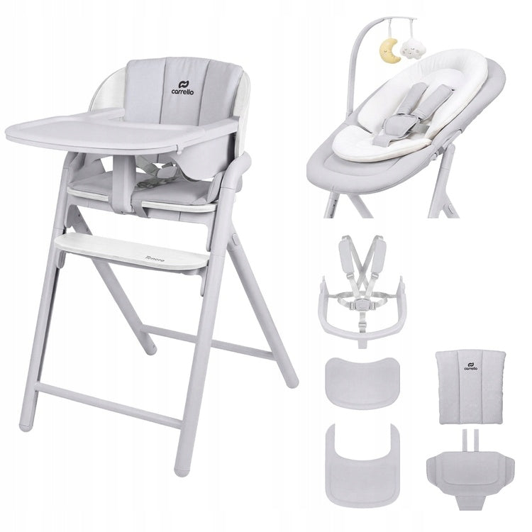 Highchair Carrello Tenero CRL-9507 Atlantis Grey Manufacturer code Krzesełko do karmienia dziecka 3w1 Tenero