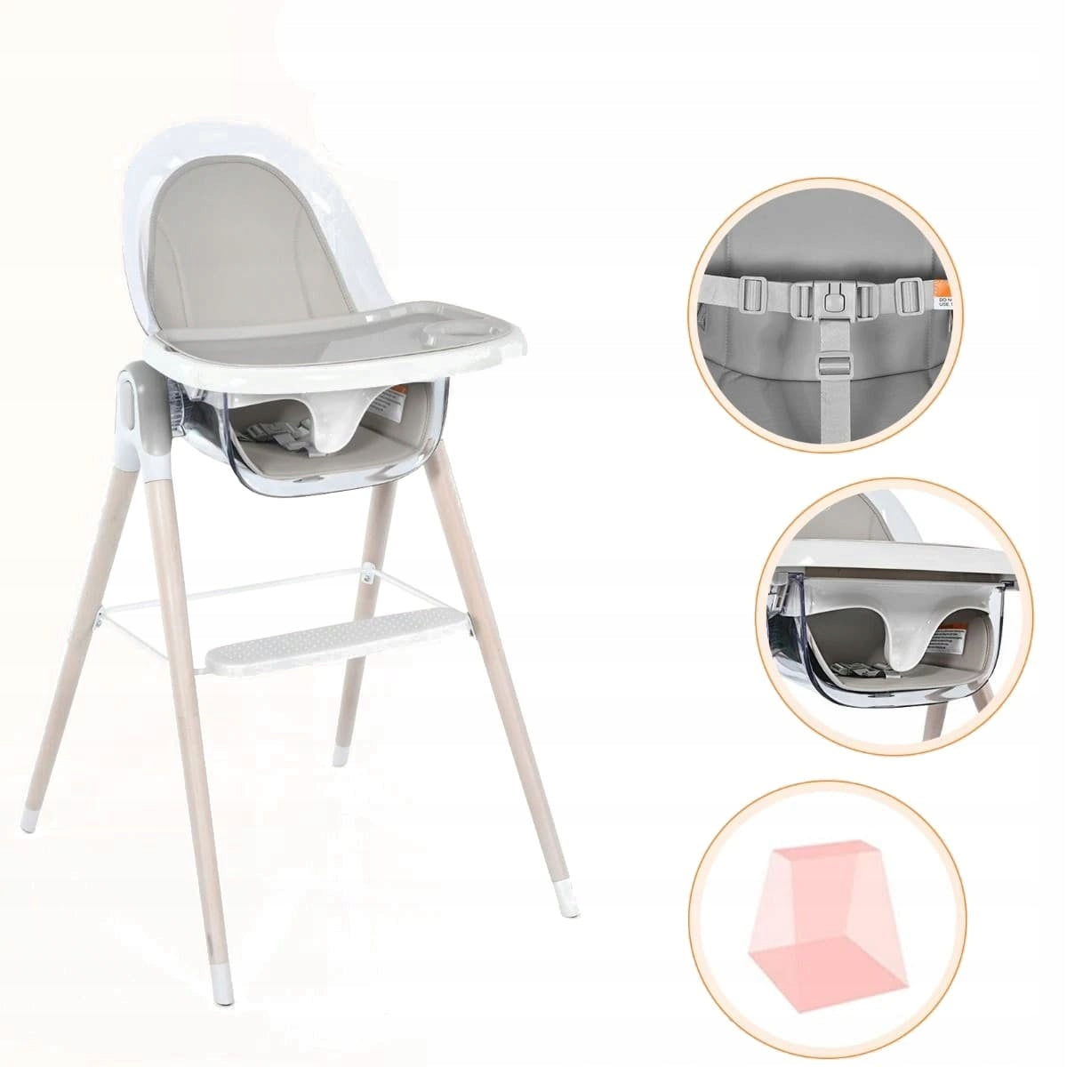 Highchair Costway 104 x 64 x 55 cm Manufacturer code AD10003GR