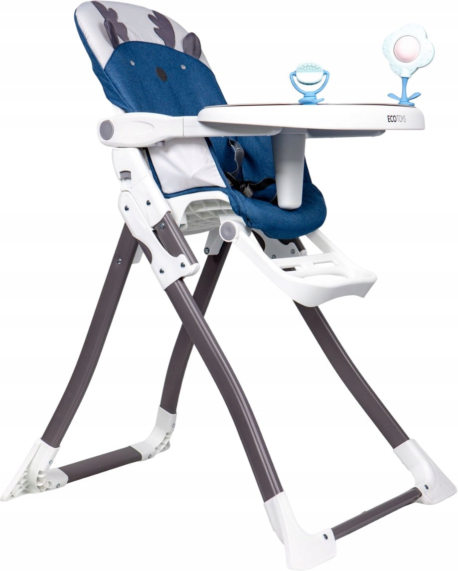 Highchair EcoToys Folding Seat up to 15 kg Reindeer Blue Brand Ecotoys