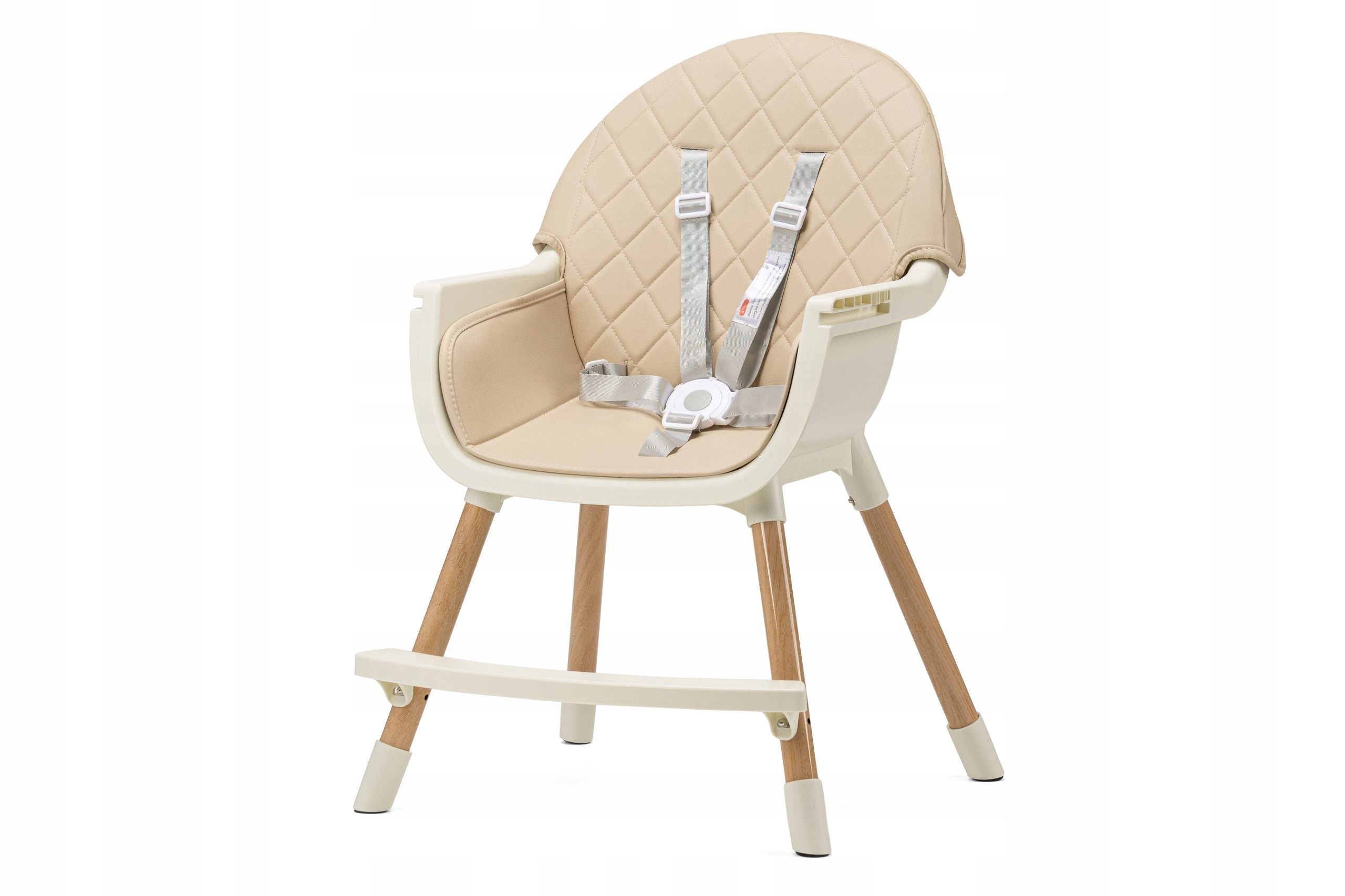 Highchair FUNIDOO TENDER adjustable, two trays, beige Manufacturer code FUN0001