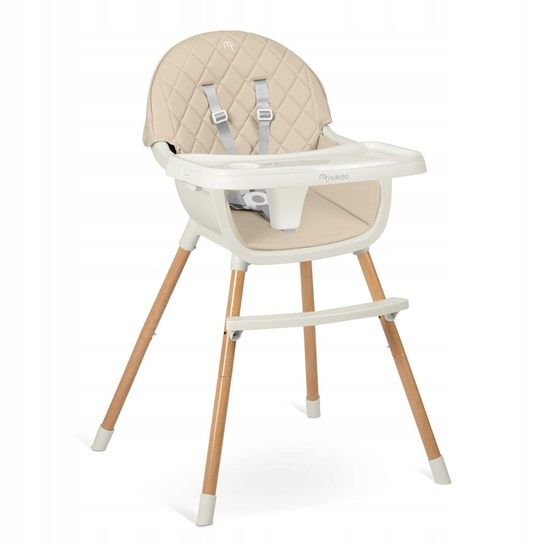 Highchair Feeding Beige Table Height Adjustment Manufacturer code CudoClick_KrzeselkoDoKarmieniaBezowe_0472