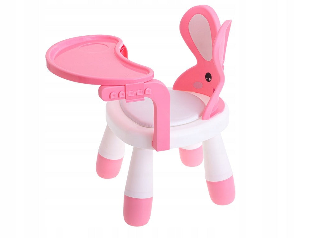 Highchair Feeding and Playing Table Pink - Perfect For Children 6-4 Years Packaging status original
