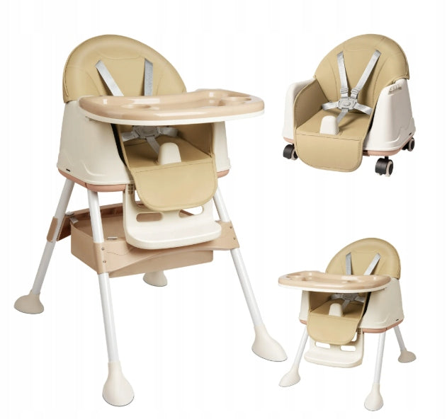Highchair Kruzzel 12060 92 x 60 x 75 cm beige Packaging status original
