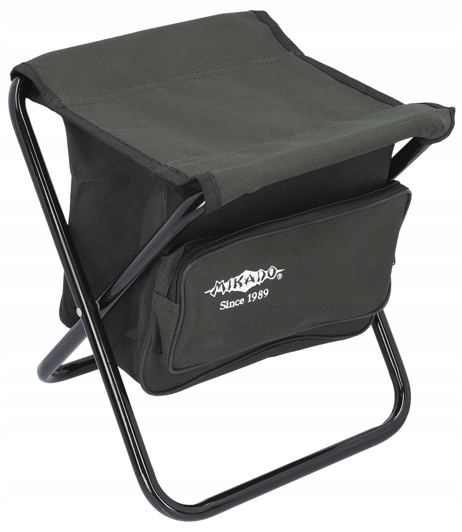 Highchair Mikado Green Fishing Chair for Camping Folding Stool