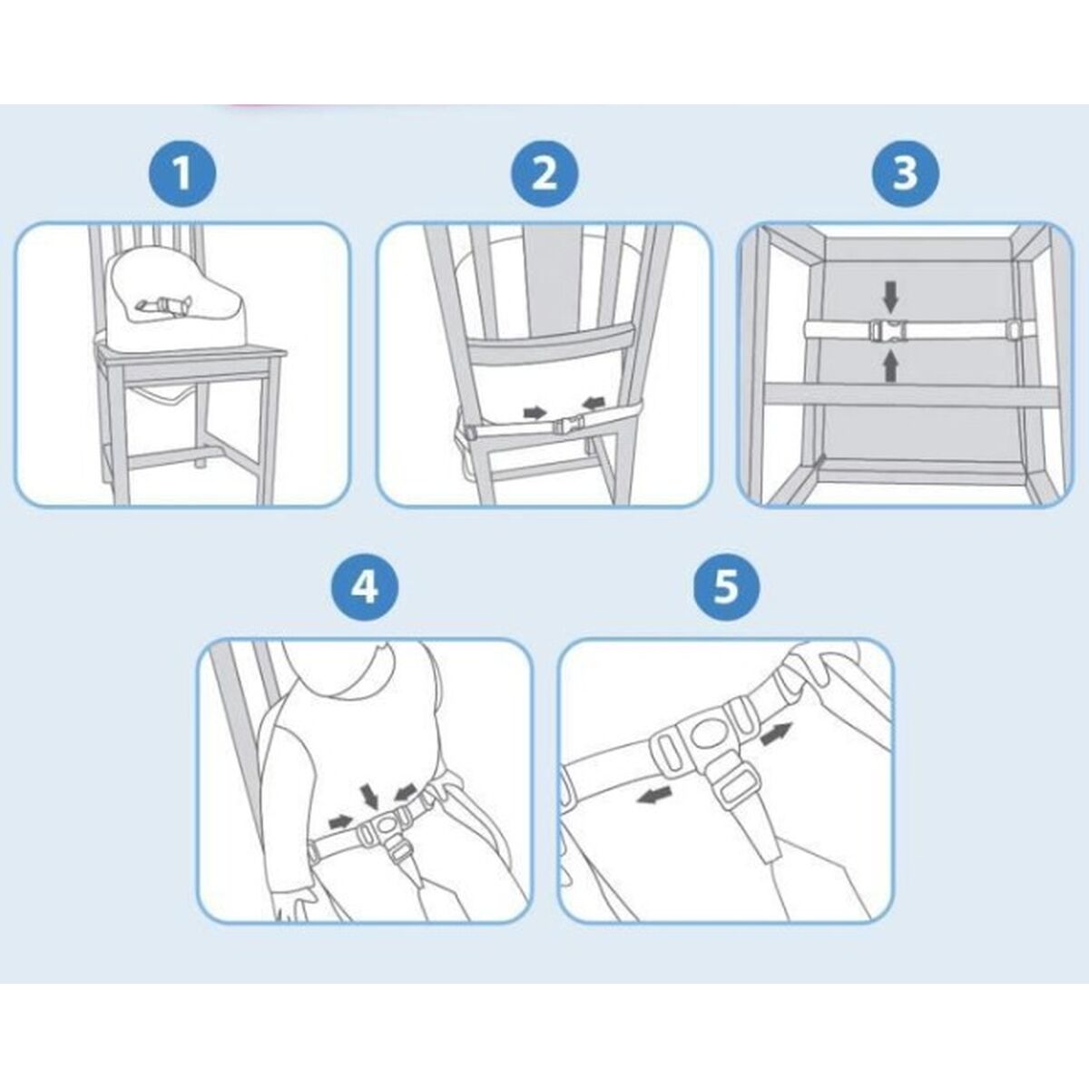 Highchair Tigex chair cover booster grey Brand Tigex