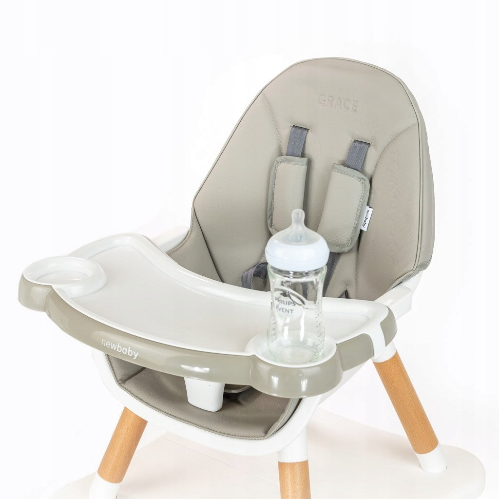 Highchair feeding table 3in1 New Baby Grace grey