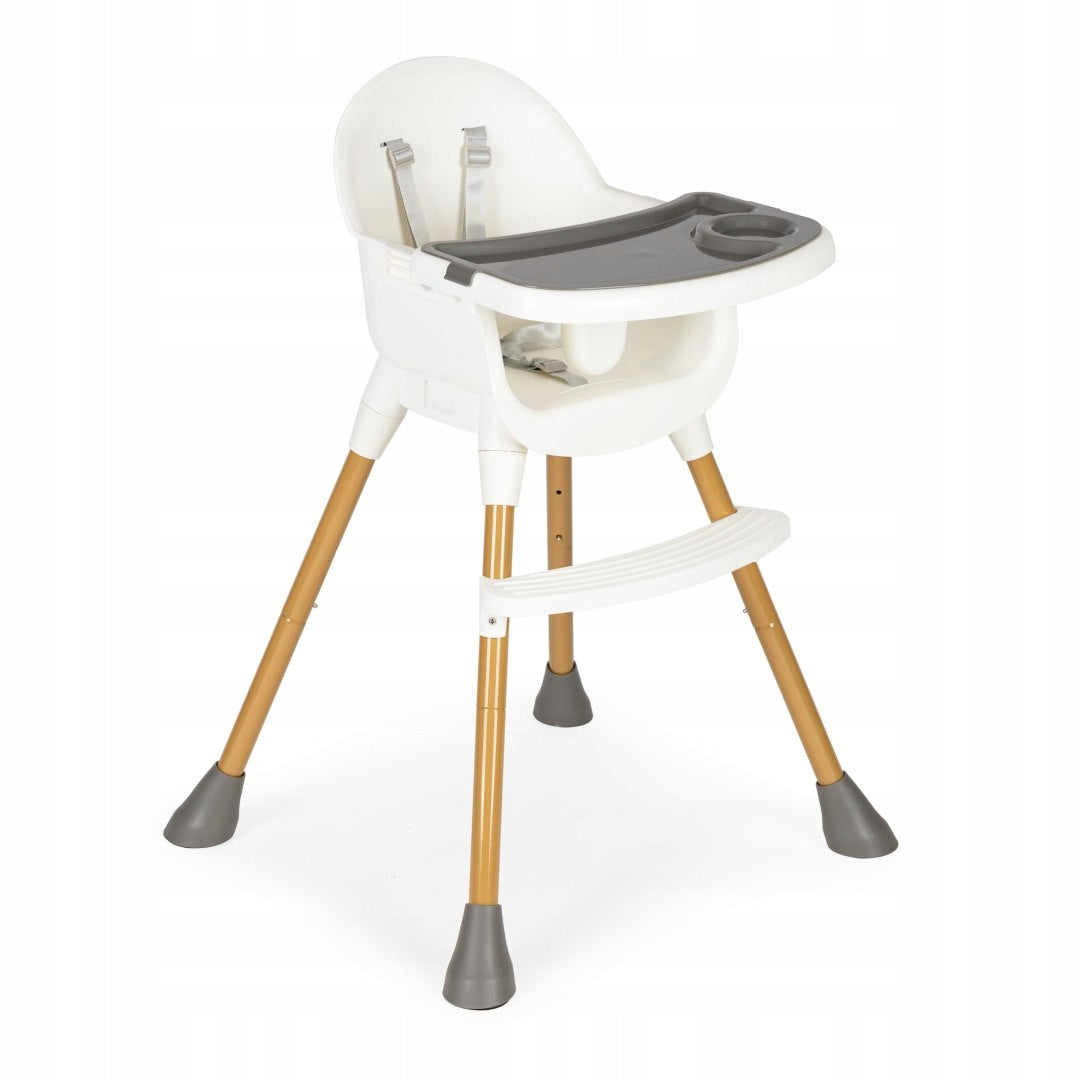 Highchair for feeding children seat white Ecotoys 2in1 Manufacturer code HA-042 WHITE
