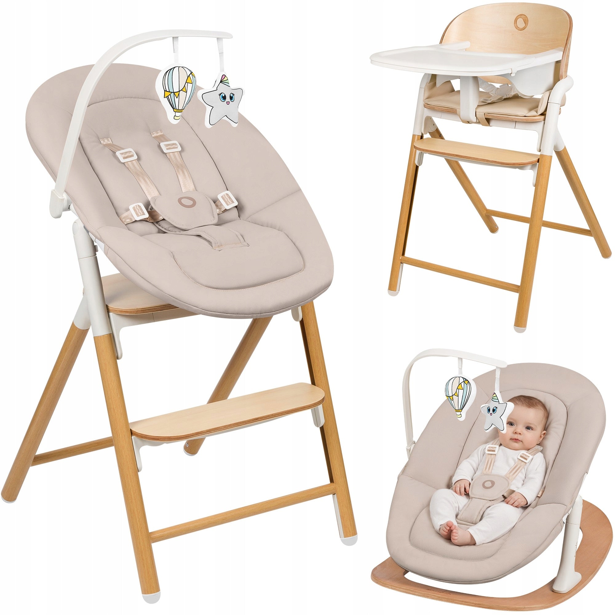 Highchair + lounger 4in1 CHILDREN ADULTS UP TO 90kg Lionelo Celia