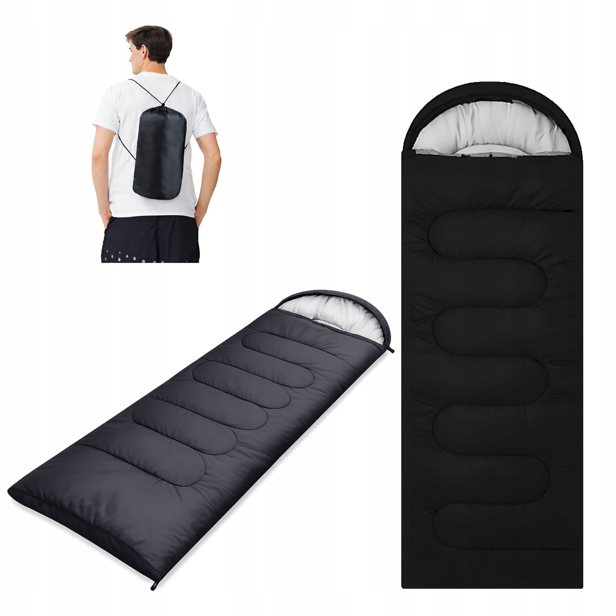 Hiking Sleeping Bag Quilt Lightweight 210x70 cm Down Mummy Assorted Colors