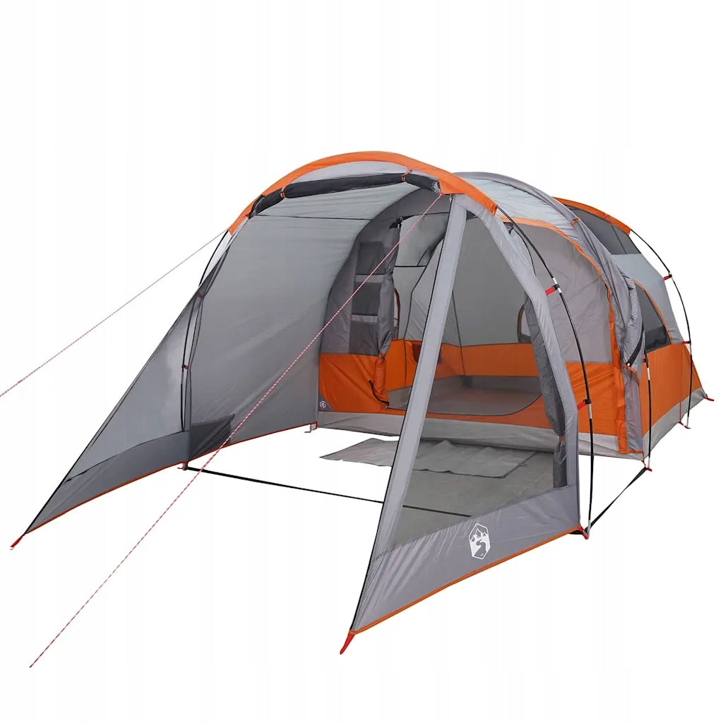 Hiking Tent, 4-Person, Tunnel, Grey, Waterproof Brand VidaXL