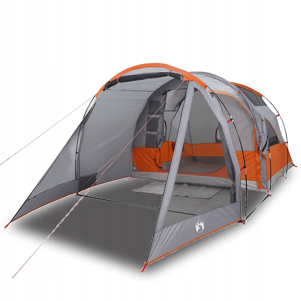Hiking Tent, 4-Person, Tunnel, Grey, Waterproof