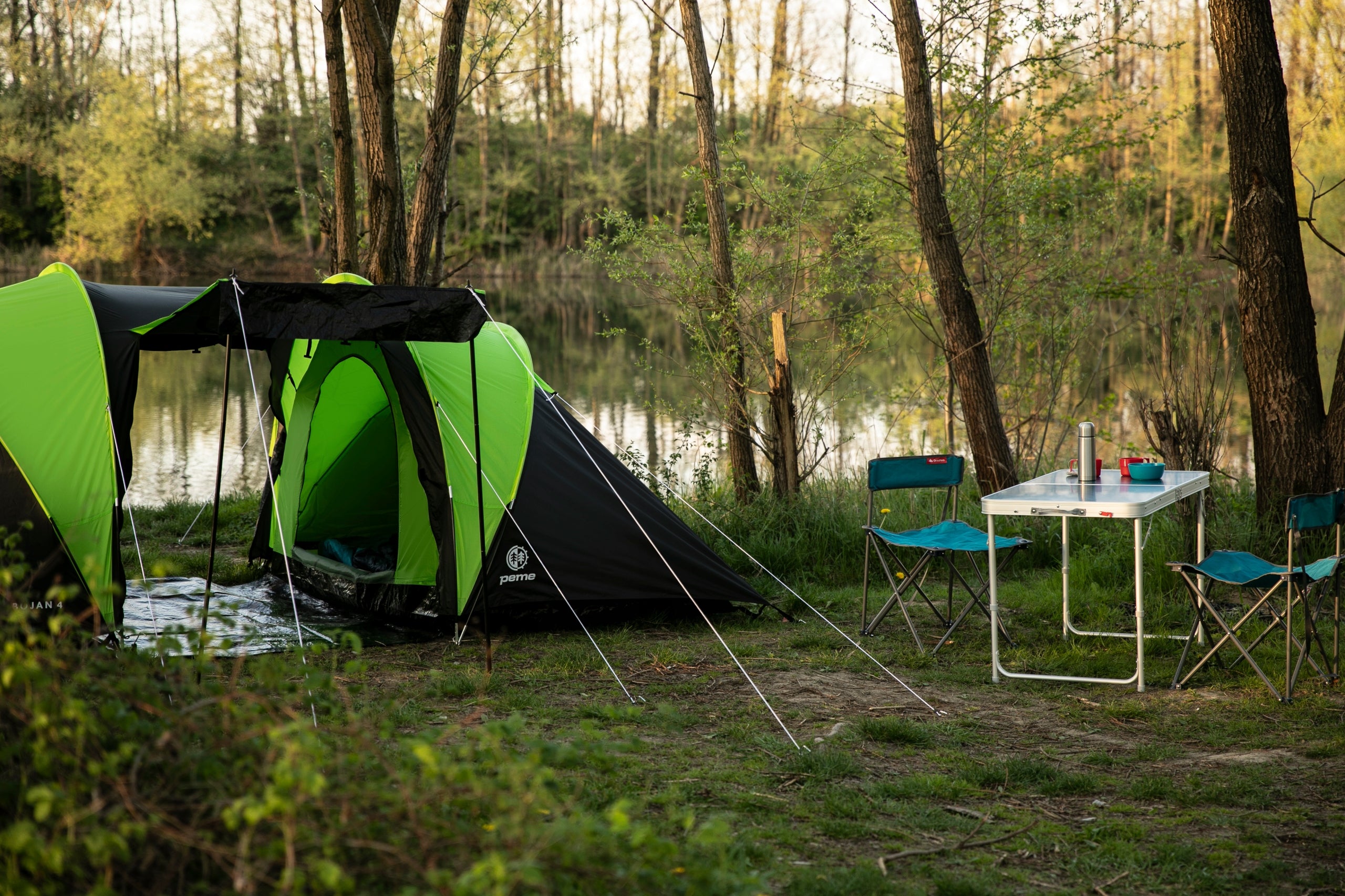 Hiking Tent Camping 4 Person Family 2 Bedrooms Large Peme Number of people 4