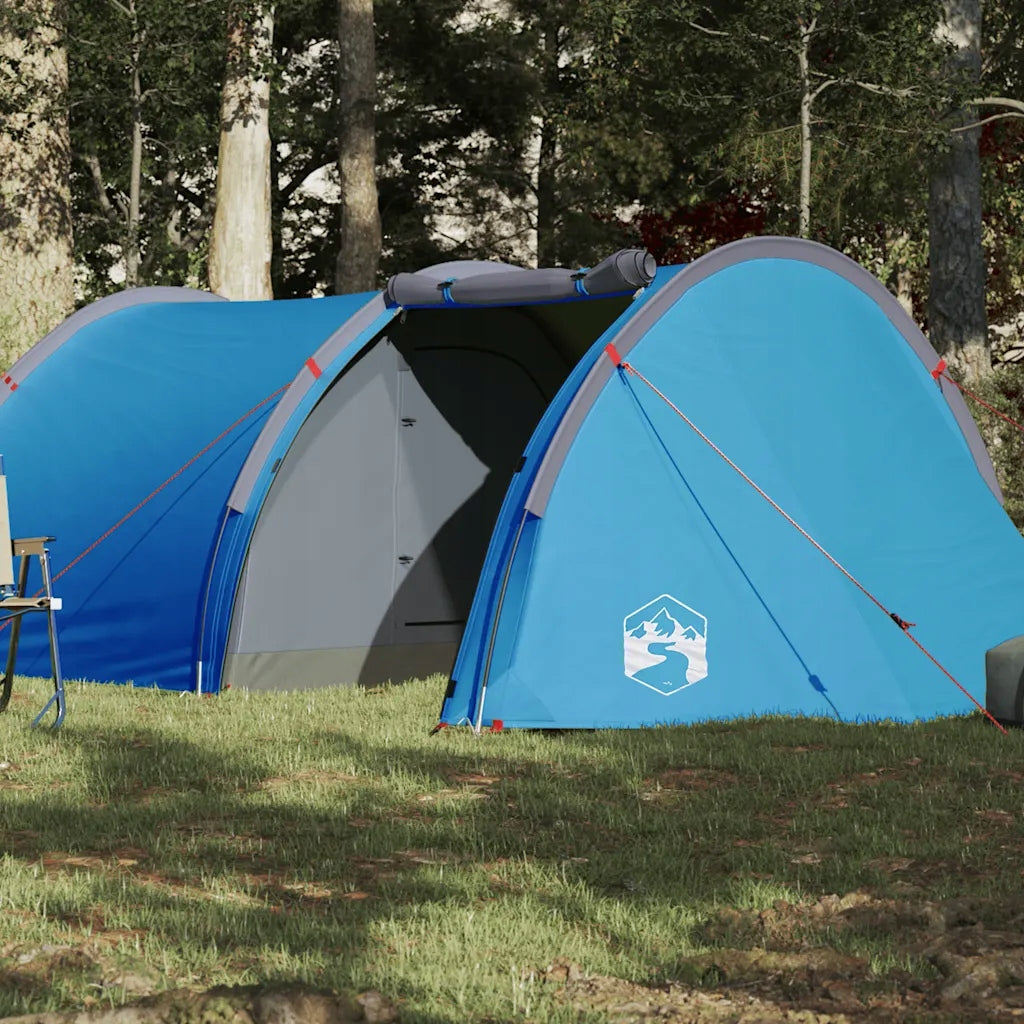 Hiking Tent, Tunnel, 4-Person, Blue, Waterproof Manufacturer code 94395