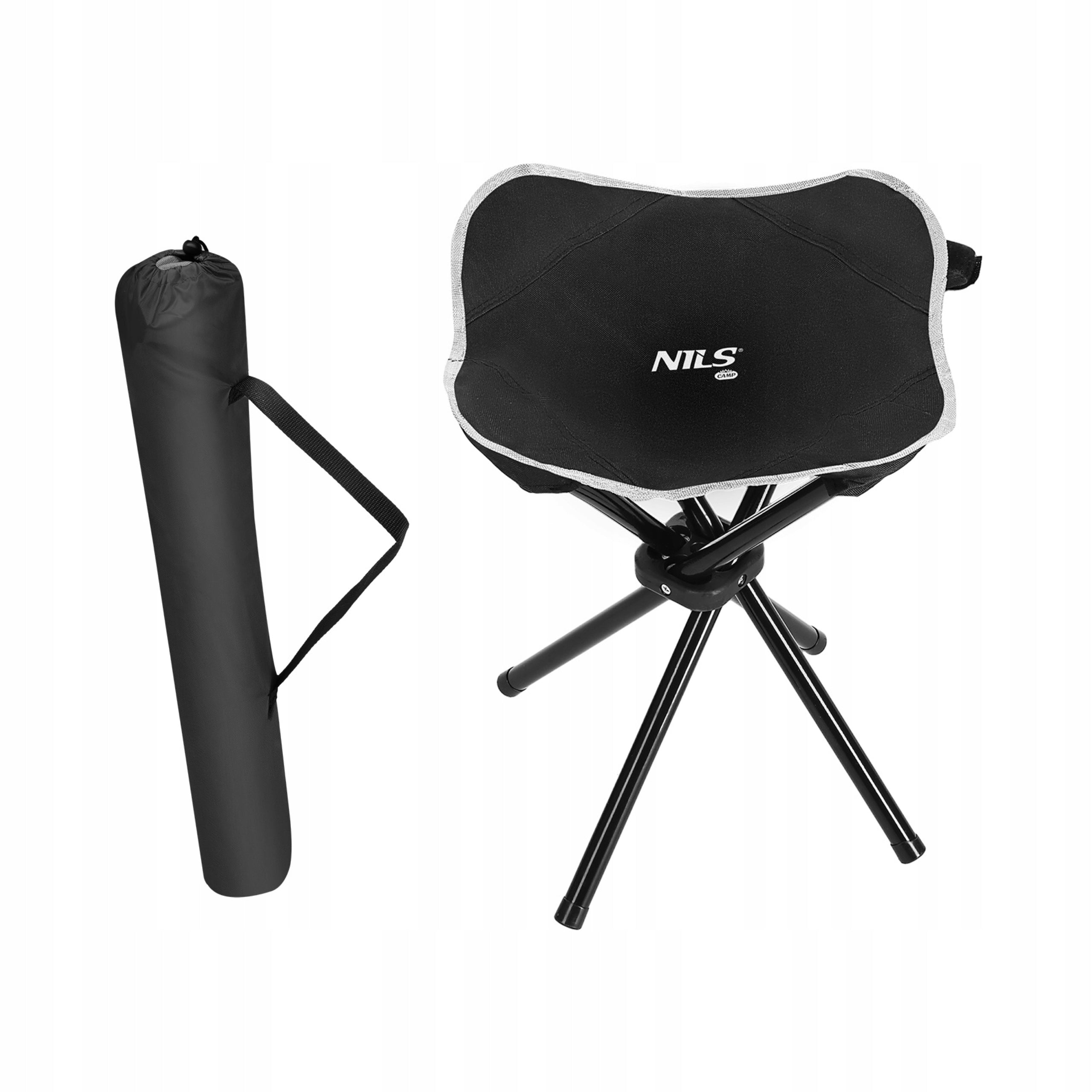 Hiking chair stool folding up to 100kg NILS CAMP