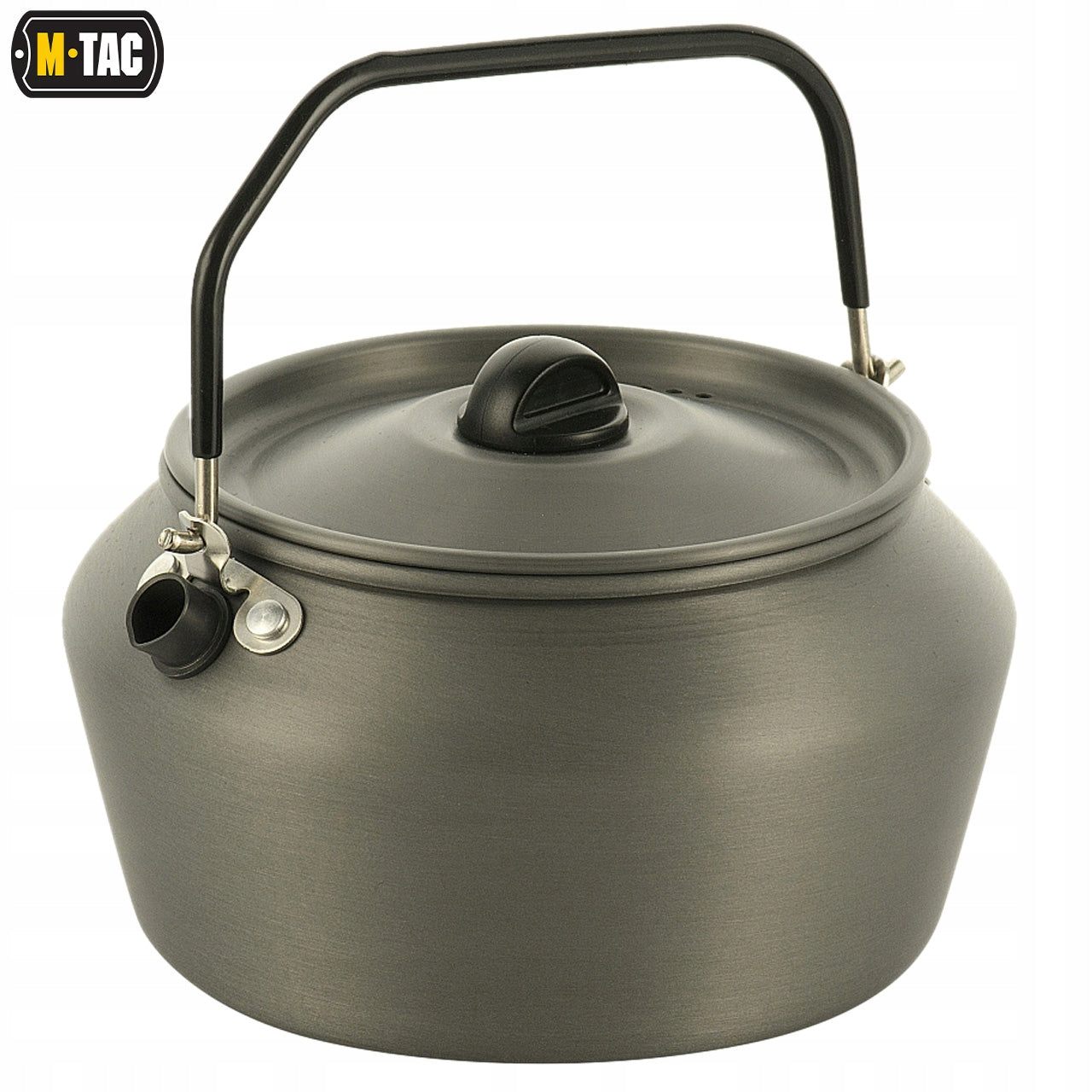Hiking kettle M-TAC 1200ml for gas burner and light field fireplace Color green