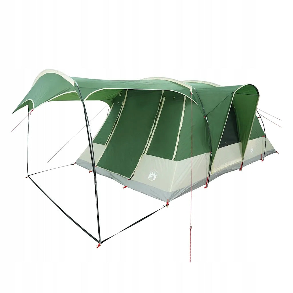 Hiking tent, 5-person, tunnel, green, waterproof Model vidaXL