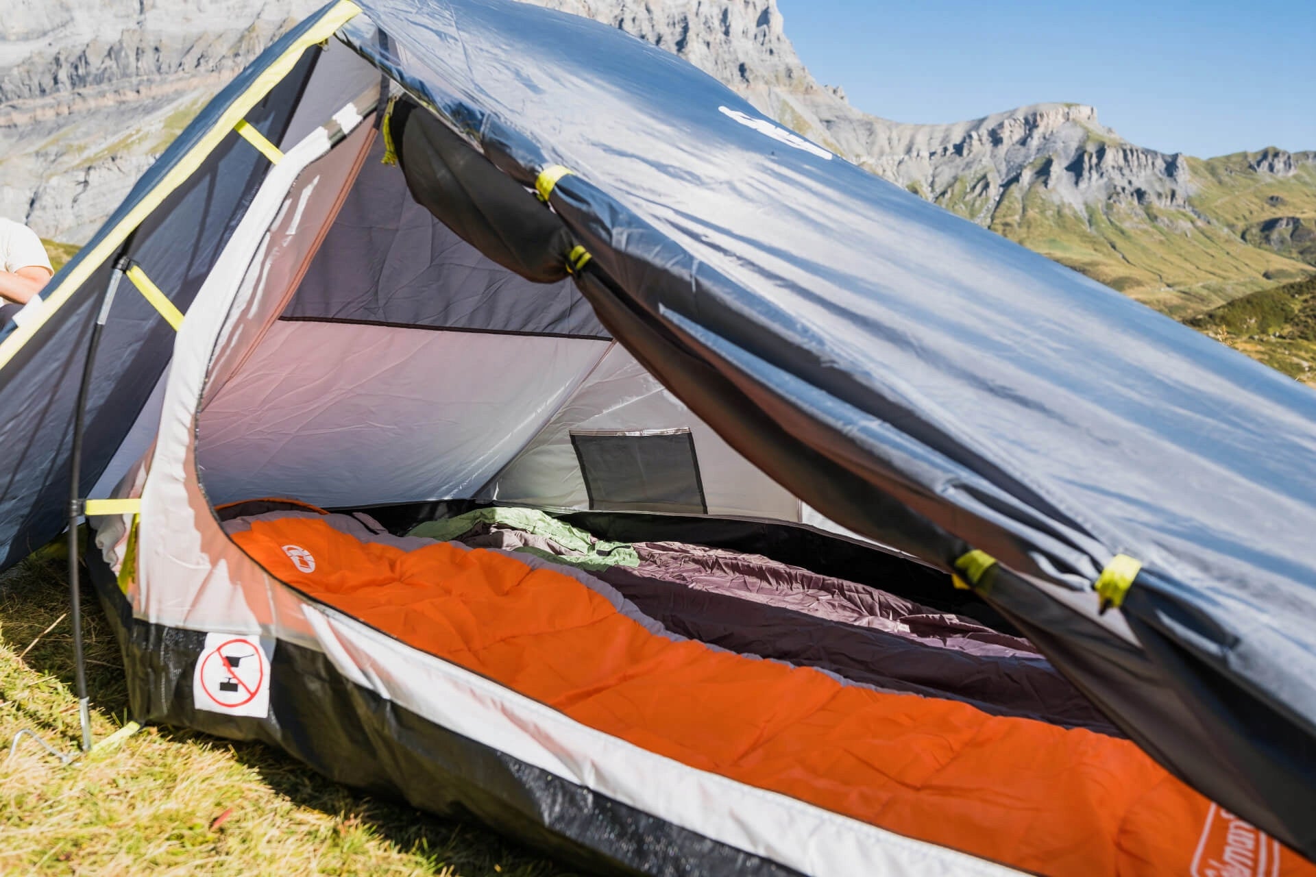 Hiking tent Bedrock 2 grey Coleman Waterproofness 3000 mm