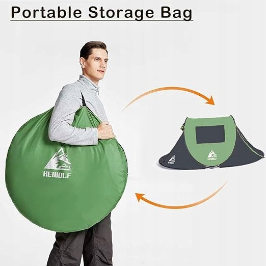 Hiking tent Hewolf HW-Z1766S green-grey 4-person Color green