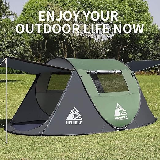 Hiking tent Hewolf HW-Z1766S green-grey 4-person Manufacturer code 750749226710