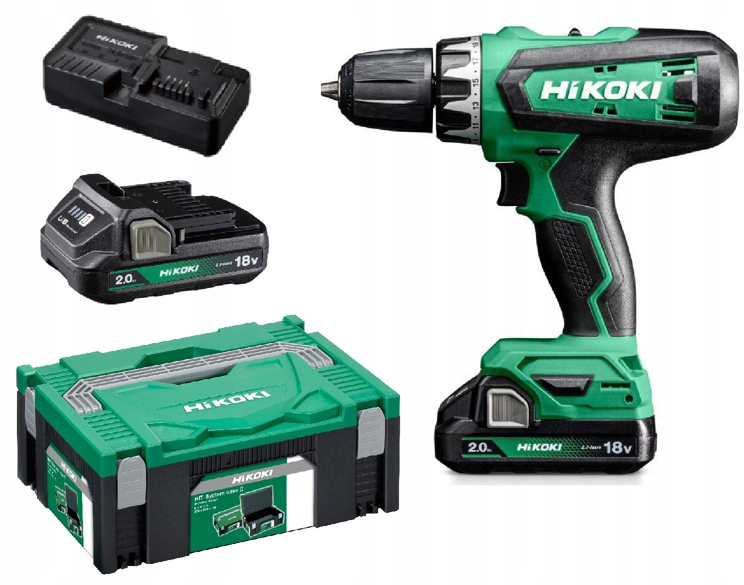 Hikoki DS18DFWCZ drill driver 18V 2xBSL1820M 2,0Ah suitcase PROMOTION