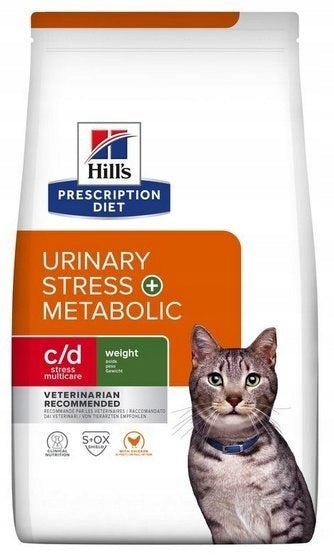 Hill's PD Feline C/D Urinary Stress + Metabolic Cat food 3 kg