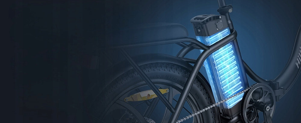 HillMiles MilePort 1 20 inch 250 W Folding Electric Bike 100 km Range Brand HillMiles