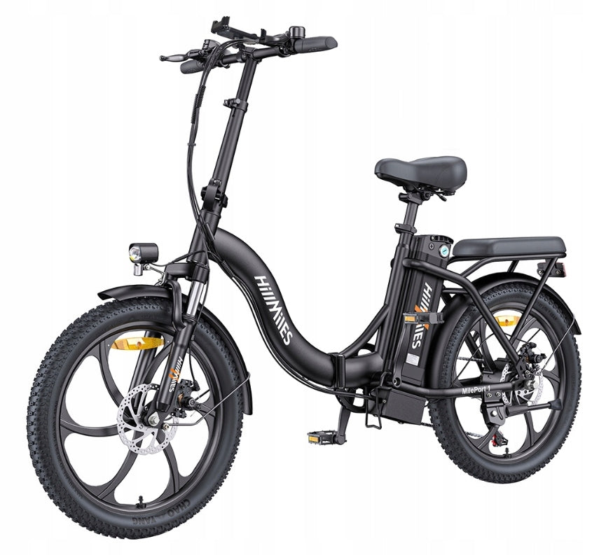 HillMiles MilePort 1 20 inch 250 W Folding Electric Bike 100 km Range Packaging status original