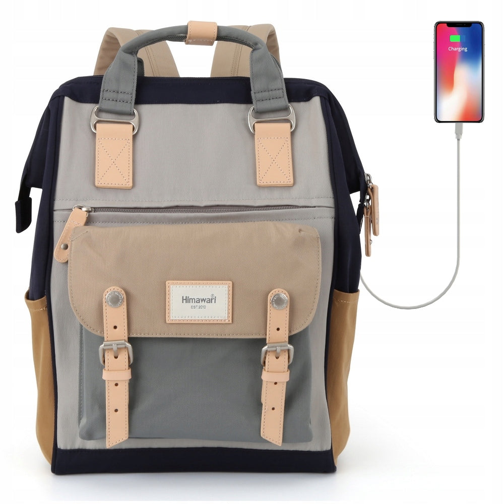 Himawari multicolor school backpack