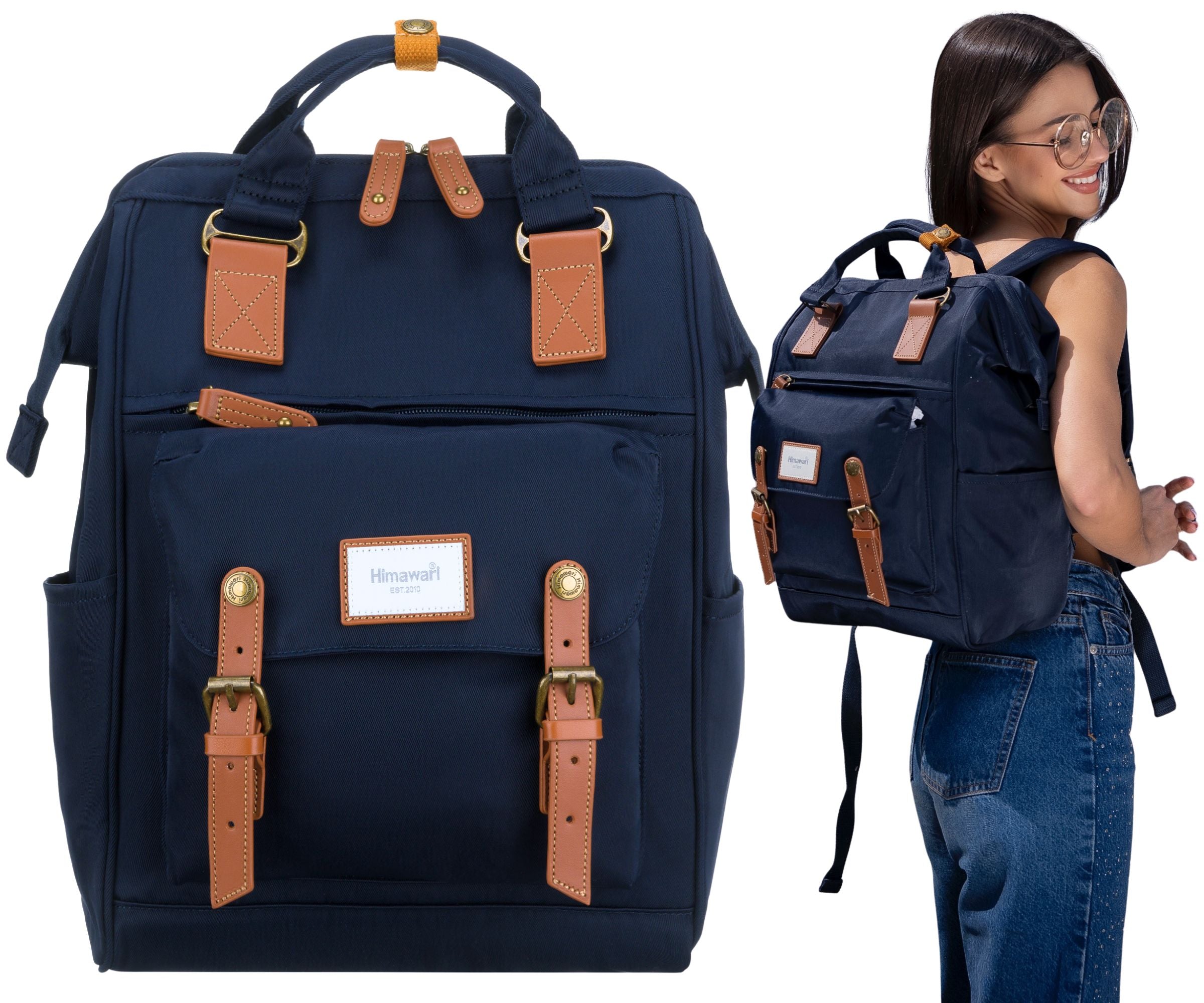 Himawari women's backpack with laptop space and USB fashionable for university