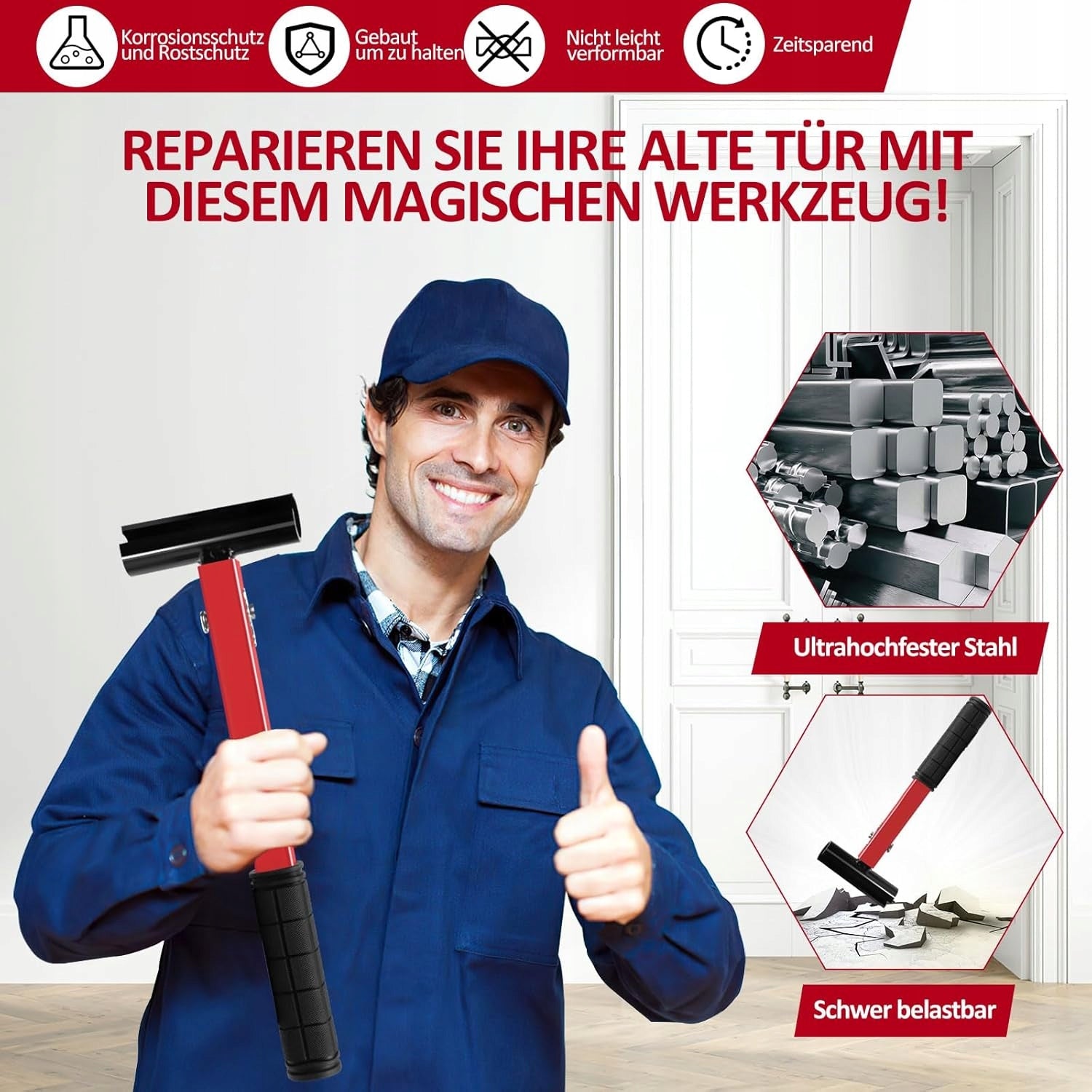 Hinge Adjustment Wrench 4in1 Rubber Handle Durable Steel 14-25mm Brand no brand