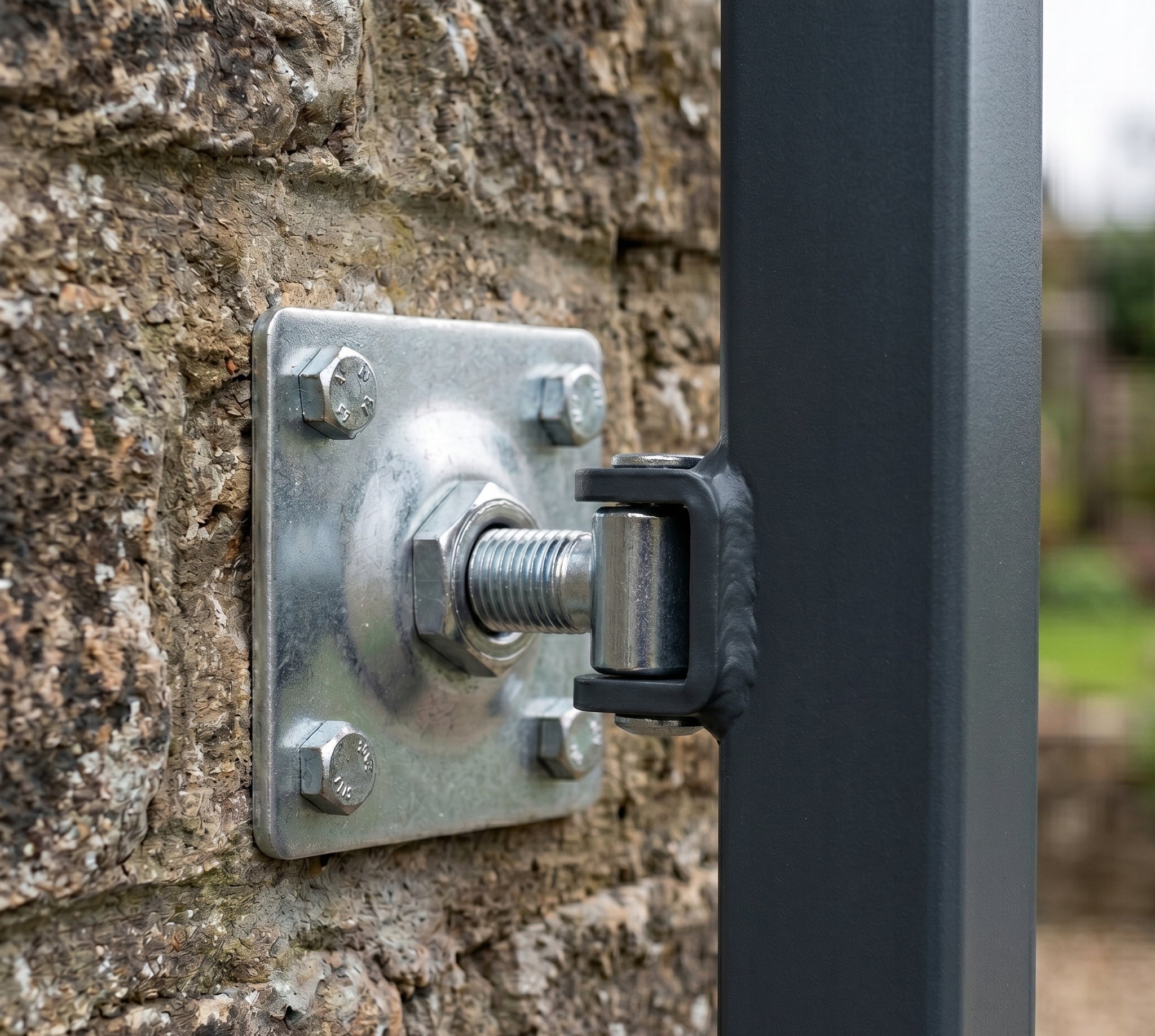 Hinges for Gate Adjustable M20 Sign 100x100 mm for Welding Ear Black Manufacturer code 61_019