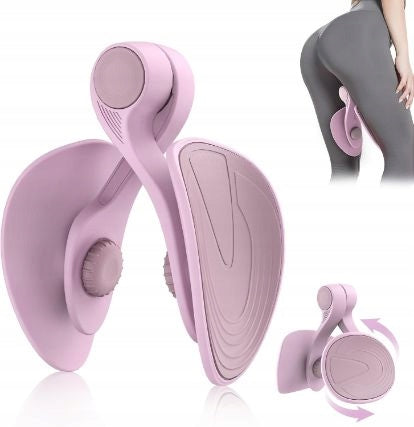 Hip Trainer Kegel Exerciser Pelvic Floor Trainer Thigh Toner Workout (Pink)