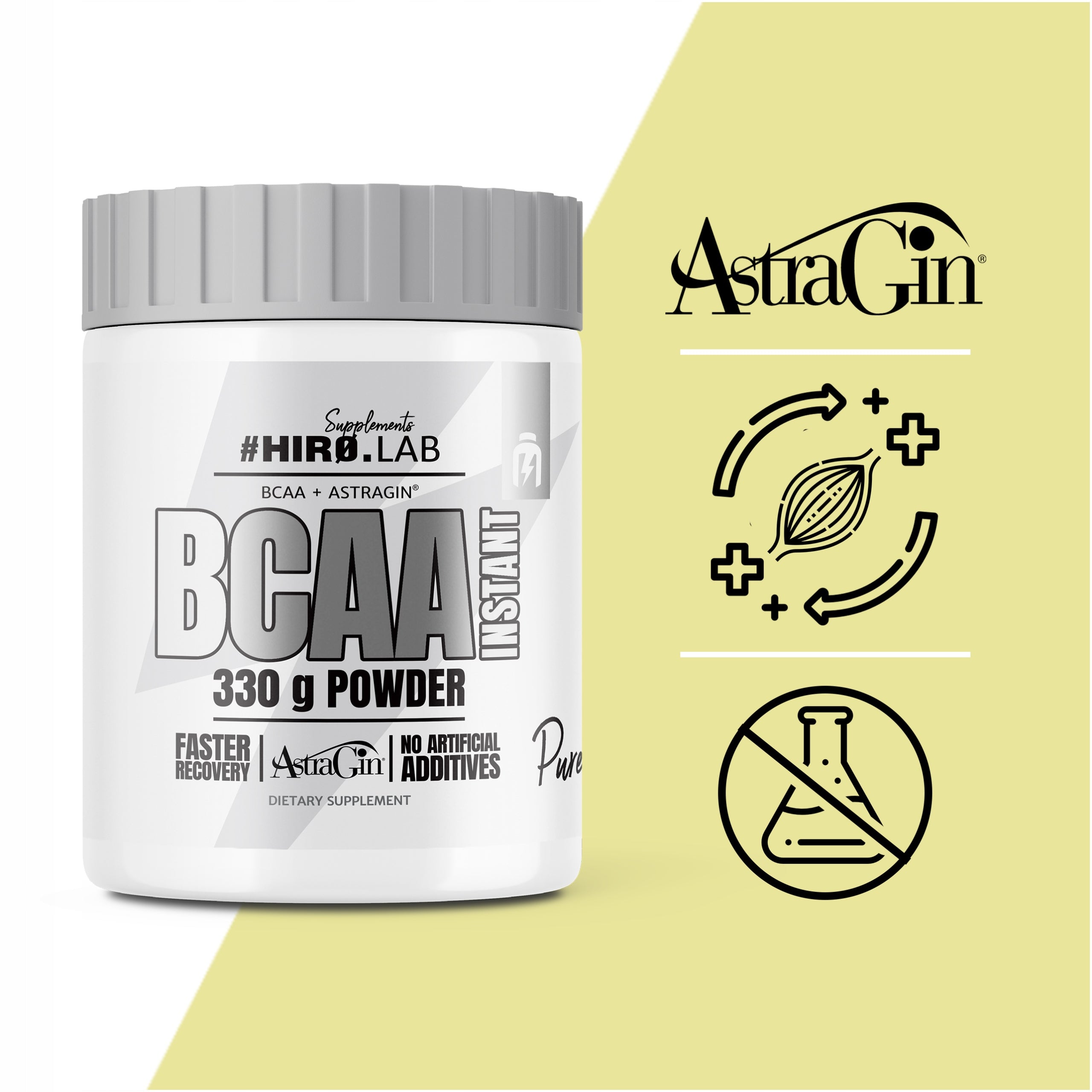 Hiro.Lab BCAA Instant 330 g essential amino acids electrolytes regeneration Expiration date at least six months from the date of purchase