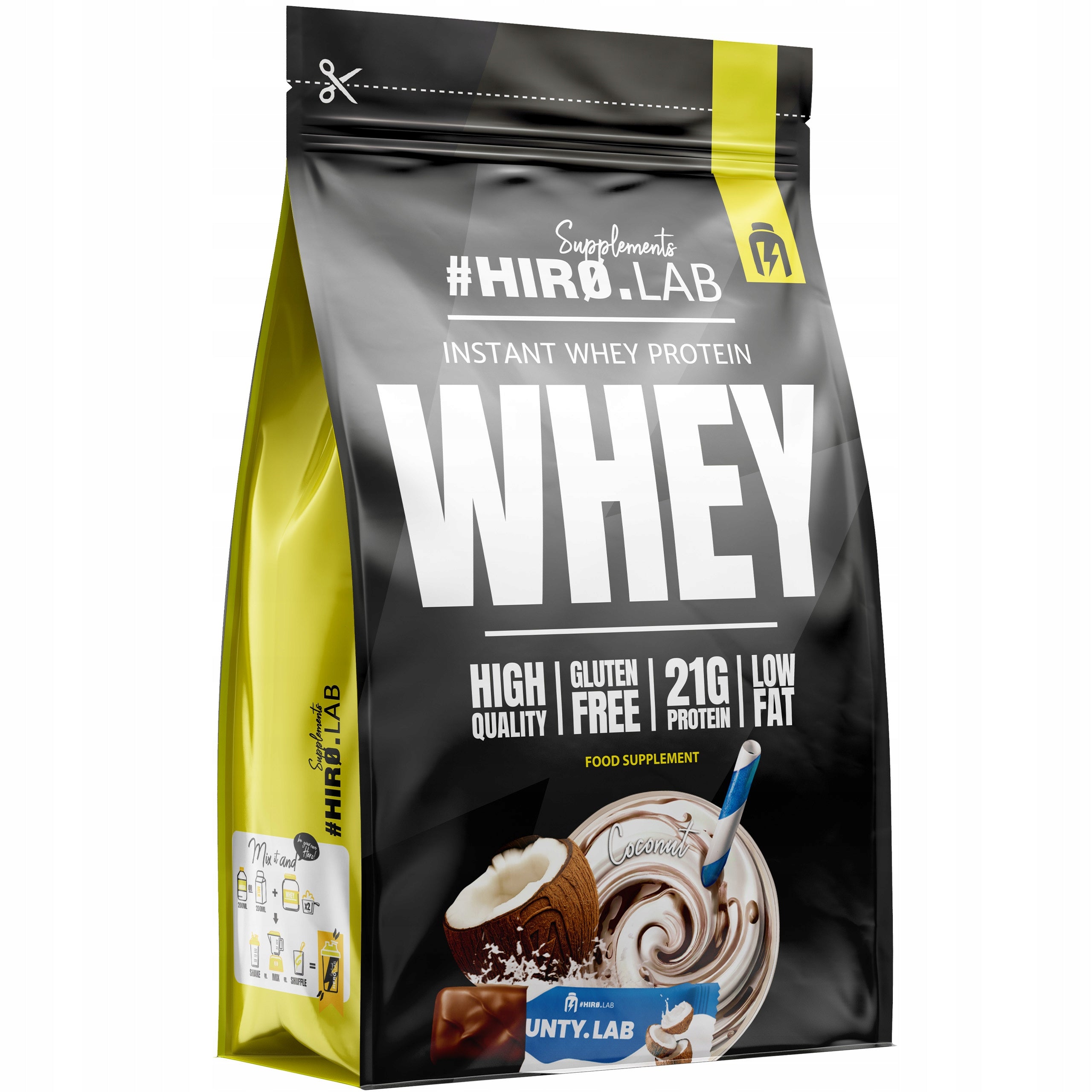 Hiro.Lab Instant WHEY Protein 750 g protein WPC whey coconut conditioner
