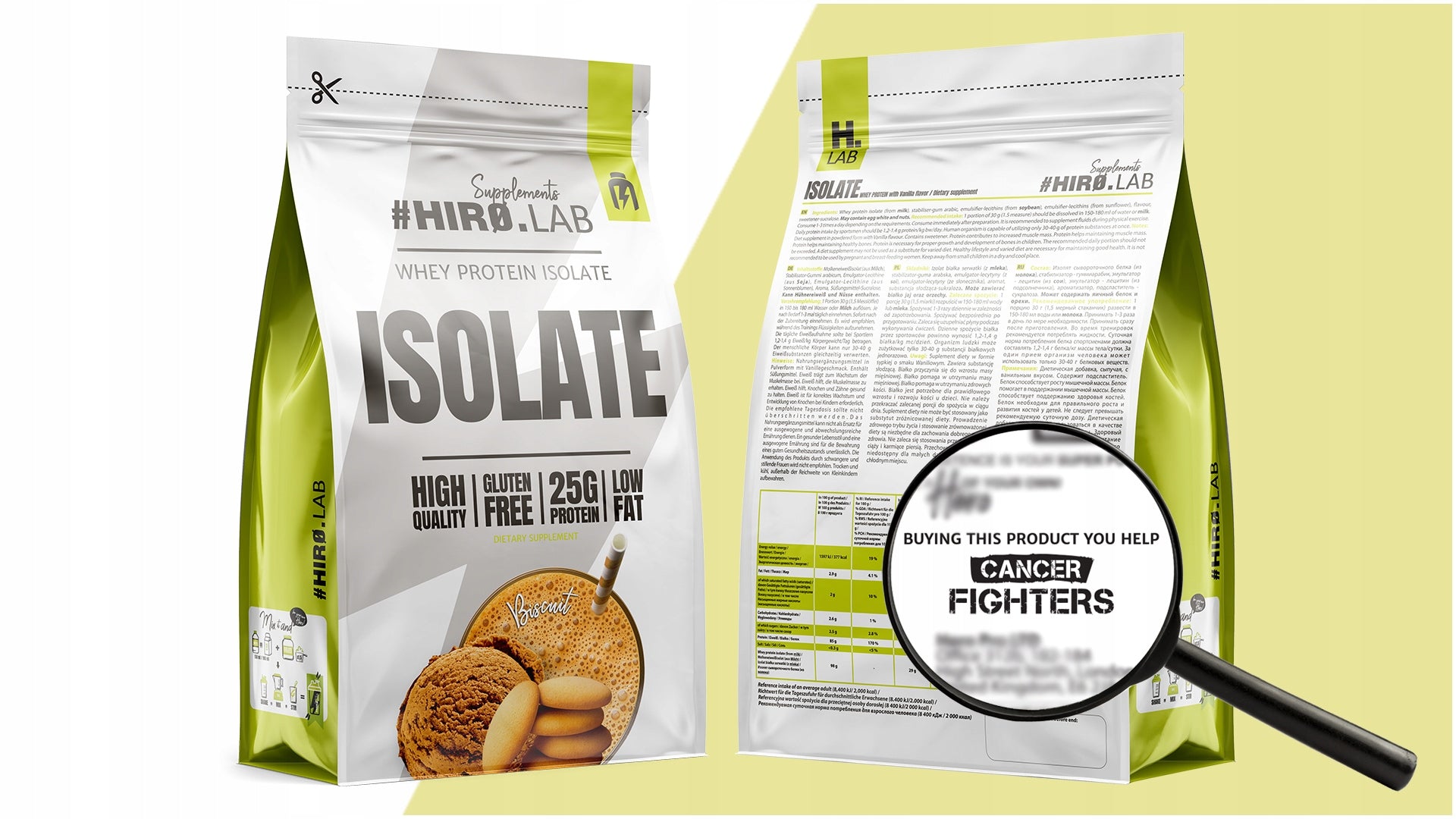 Hiro Lab Whey Isolate 700g Biscuit Isolate Protein Whey Protein WPI Expiration date at least six months from the date of purchase