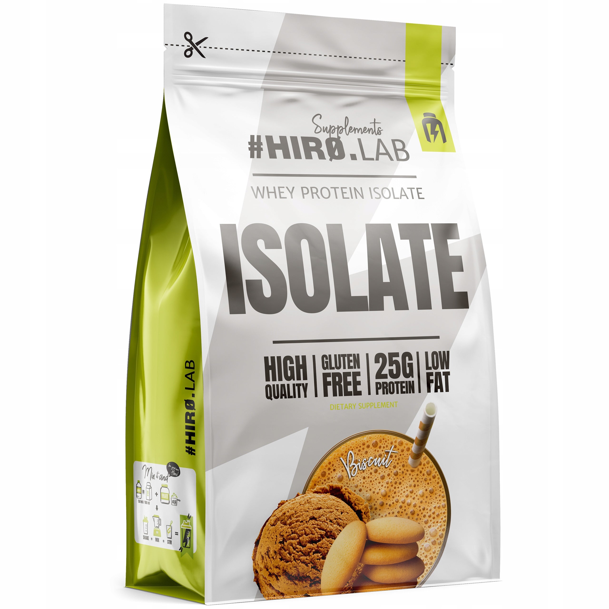 Hiro Lab Whey Isolate 700g Biscuit Isolate Protein Whey Protein WPI