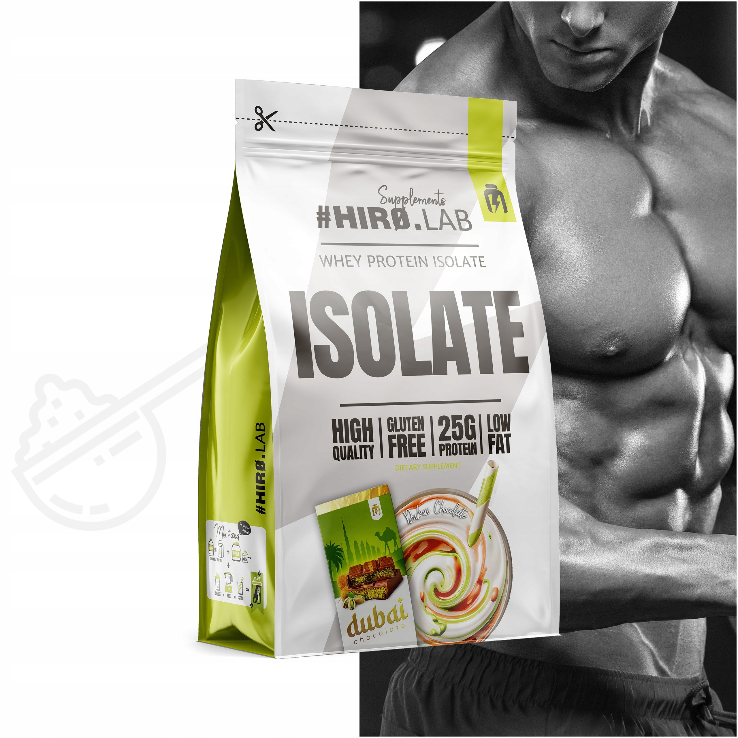Hiro Lab Whey Isolate 700g Dubai Isolate Protein Whey Protein WPI Expiration date at least six months from the date of purchase