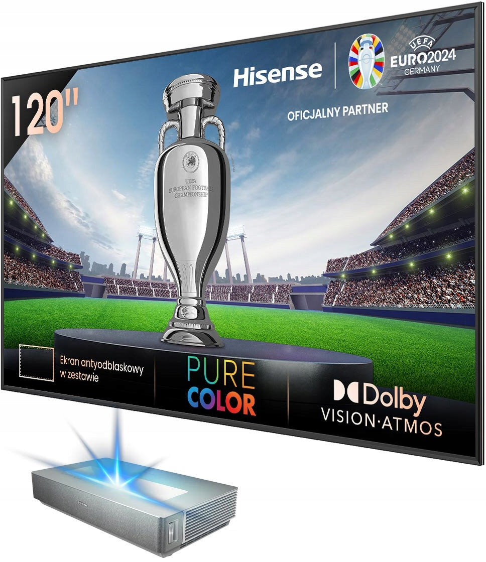 Hisense 120L5HA projector with 120" screen Packaging status original
