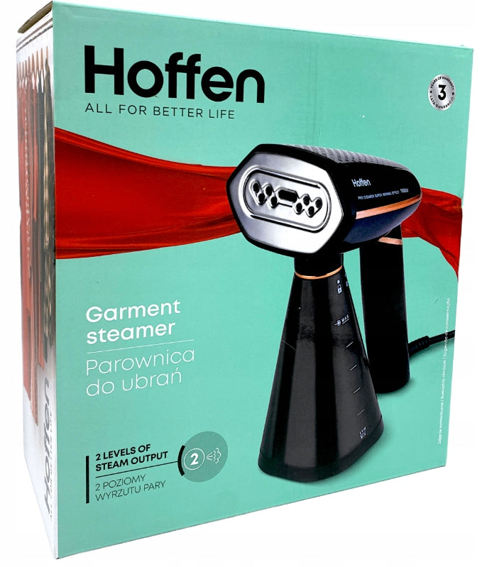 Hoffen Clothes steamer 1600W 350ml 2 levels of steam ejection Brand Hoffen