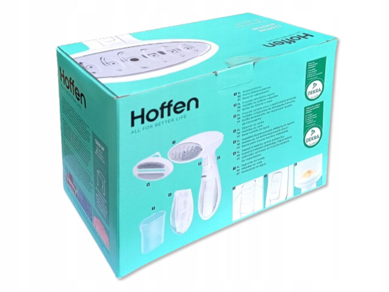 Hoffen Folding Clothes Steamer - 1200W - White Packaging status original