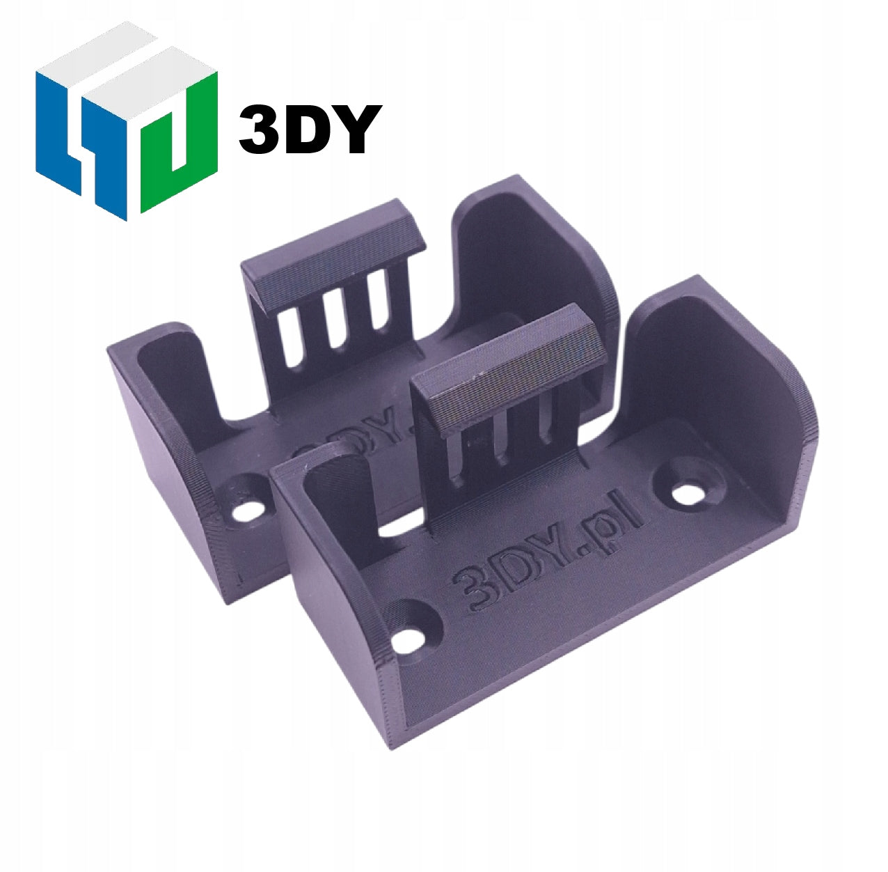 Holder hanger mount for level 60x25mm (pair) horizontally vertical 3DY